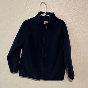Navy Blue Fleece Jacket‎